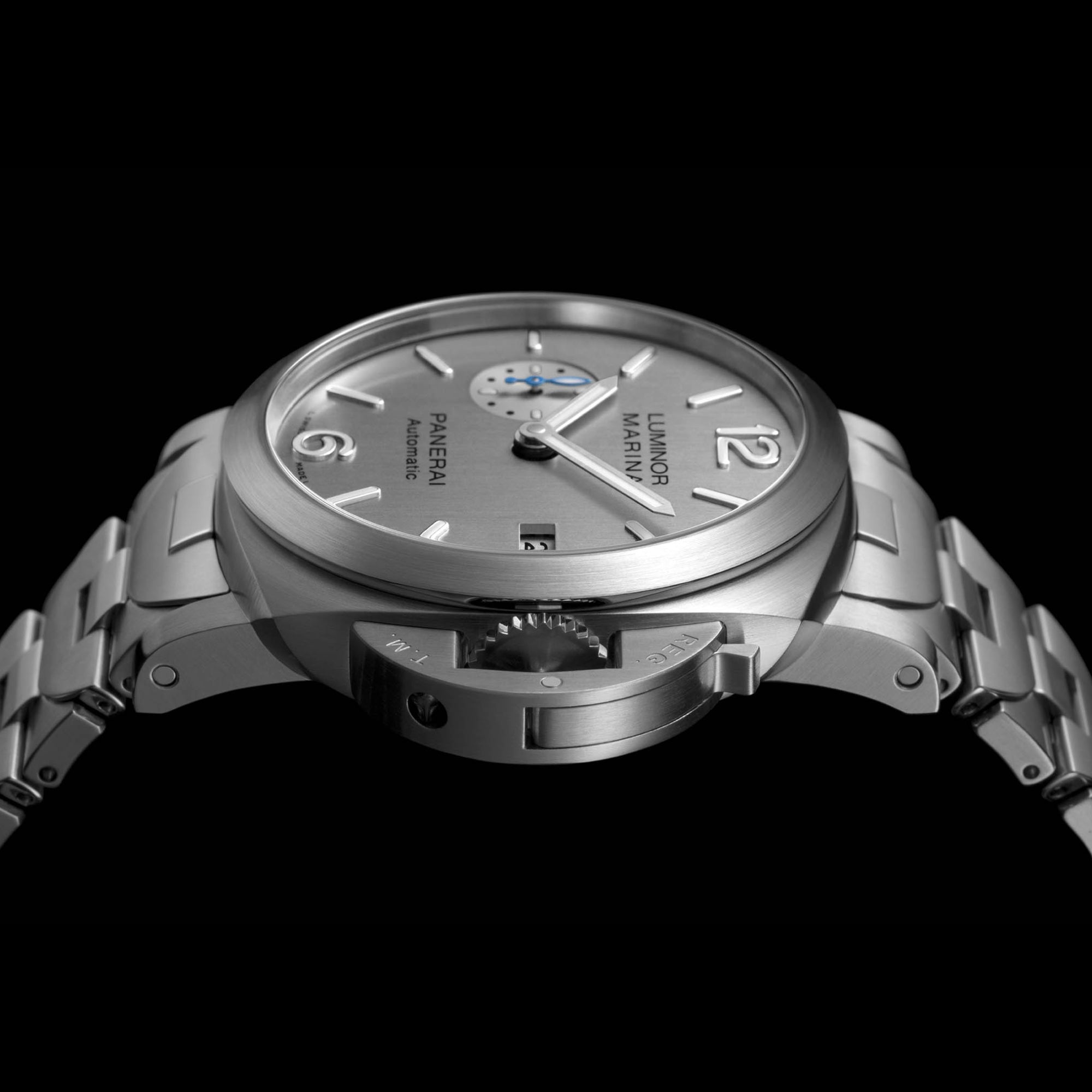 Panerai Luminor Marina Pam00977 Silver Arabic/Index Dial &Amp