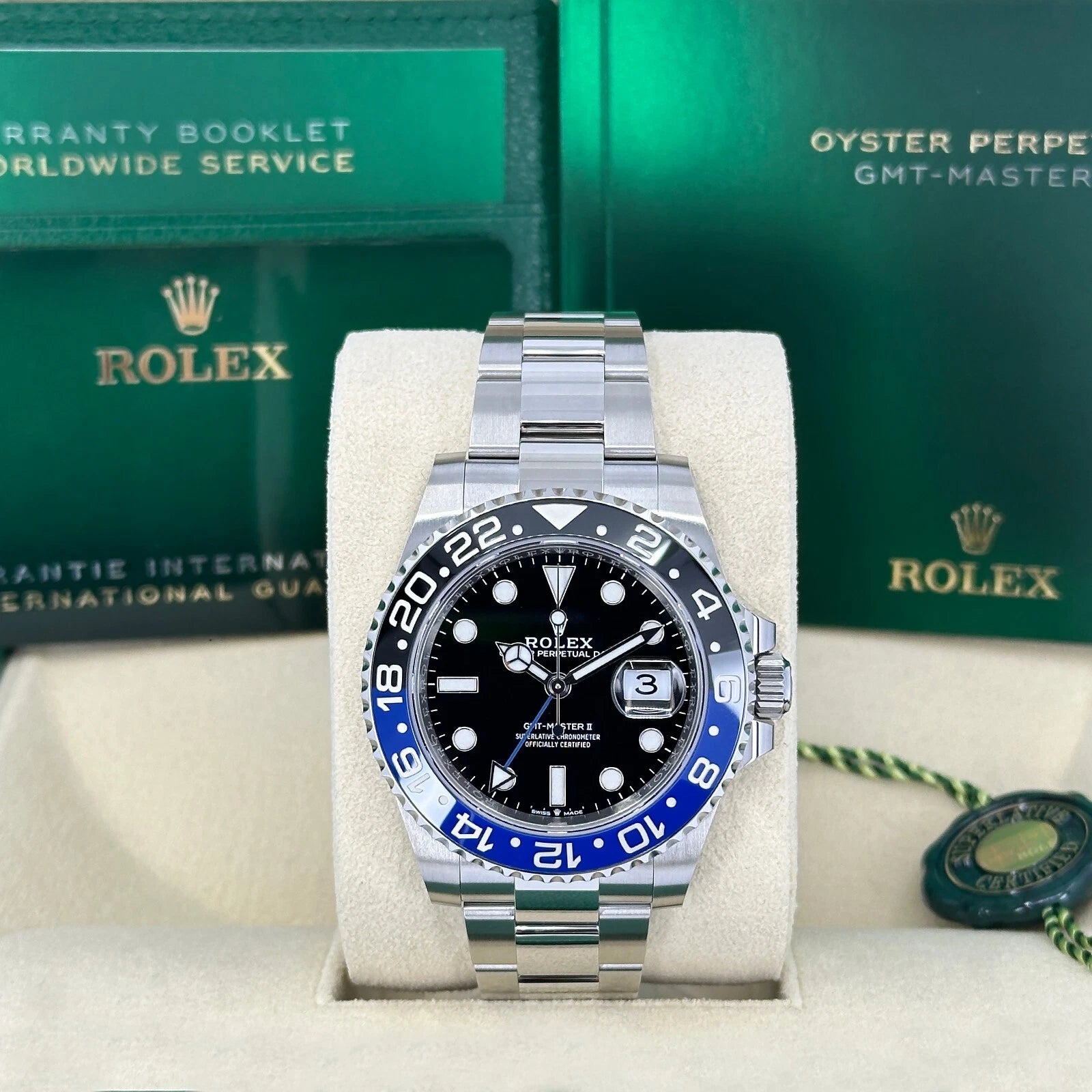 Rolex Gmt Master II Batman 126710BLNR-0003 40mm Oyster Steel Black And Blue Ceramic Bezel Oyster Bracelet