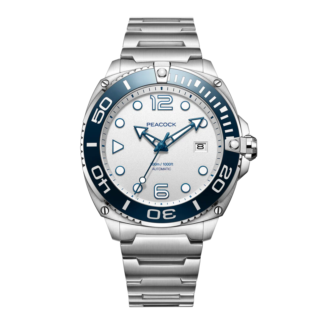 PEACOCK Just Dive Automatic Waterproof Watch Peacock