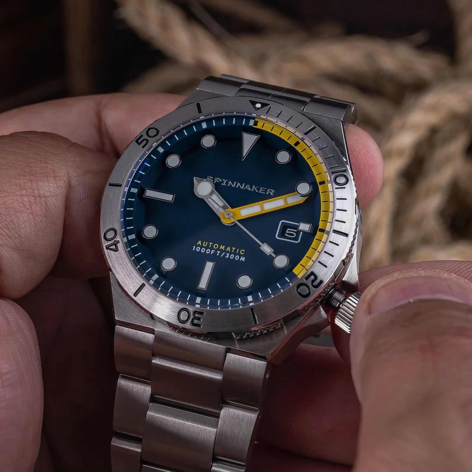 Boettger Automatic Midnight Navy 42mm SP-5083-DD Spinnaker