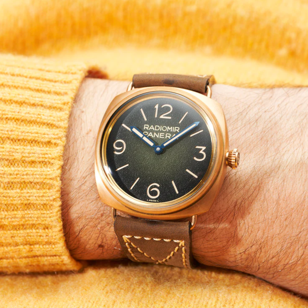 Panerai Radiomir – 3Days 47mm – Bronze Green Dial – PAM00760 – New – Full Set - Azzam Watches