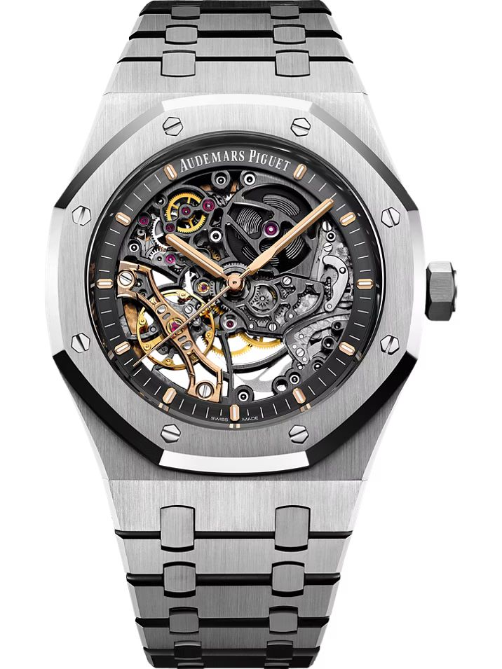 Audemars Piguet Royal Oak 15407St.OO.1220St.01 Double Balance Wheel Skeleton Dial