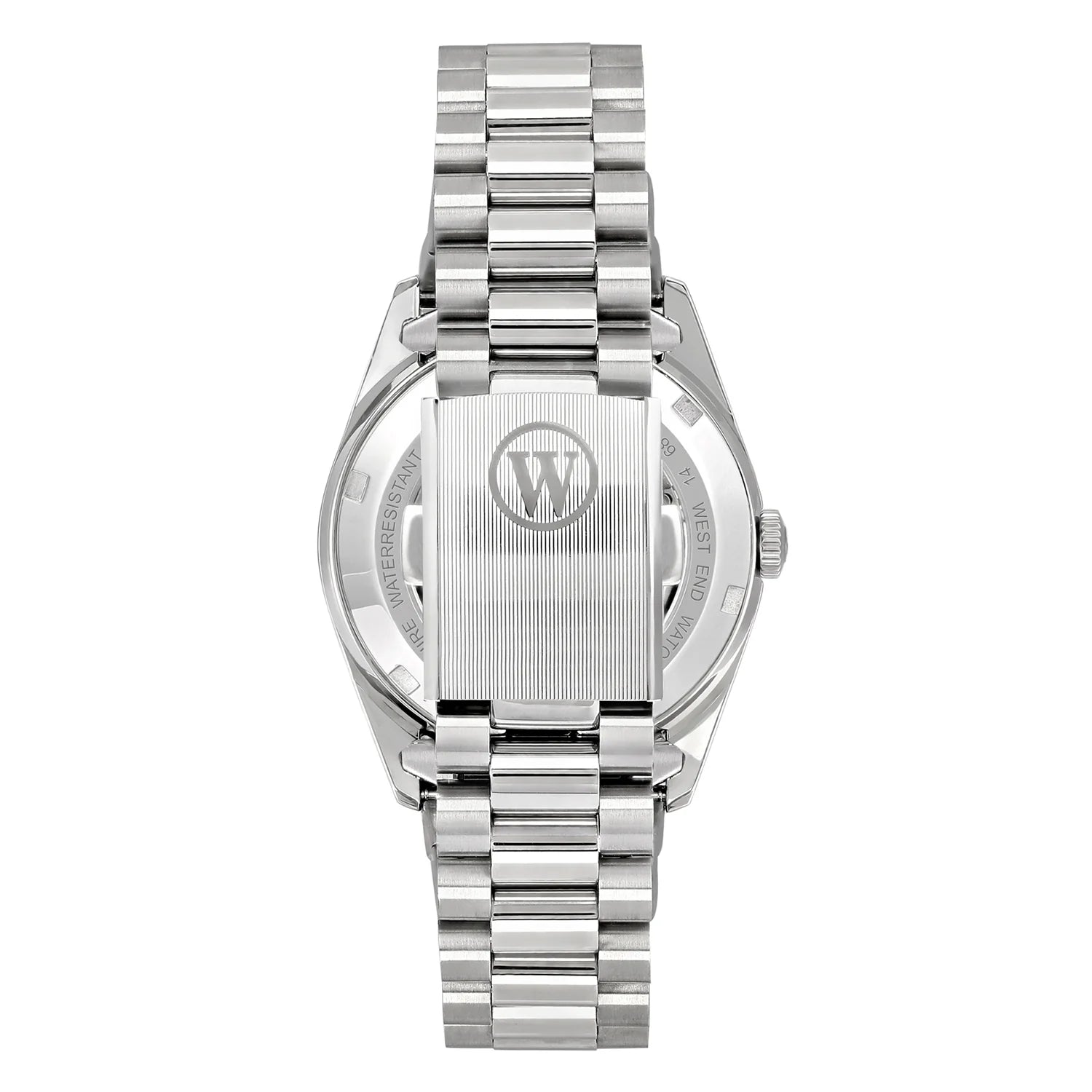 WEST END WOMEN'S SILVER TONE CASE & DIAL AUTOMATIC WATCH