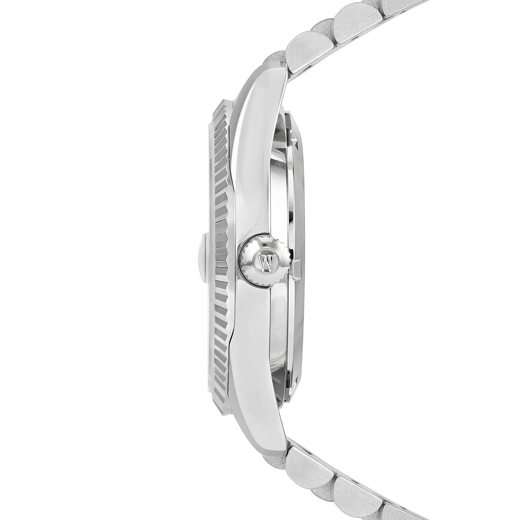 WEST END UNISEX SILVER TONE CASE TURQUOISE DIAL AUTOMATIC WATCH