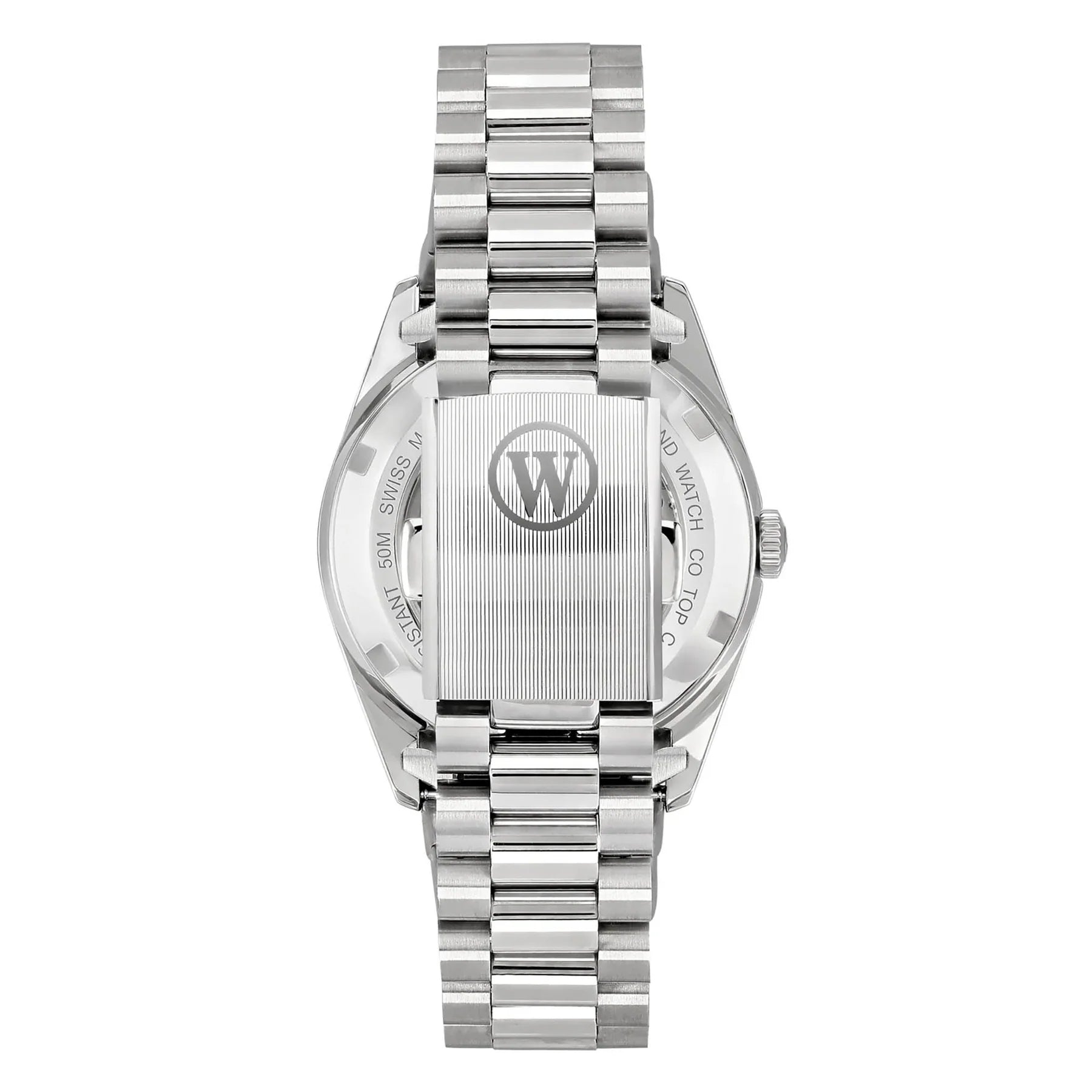 WEST END UNISEX SILVER TONE CASE TURQUOISE DIAL AUTOMATIC WATCH