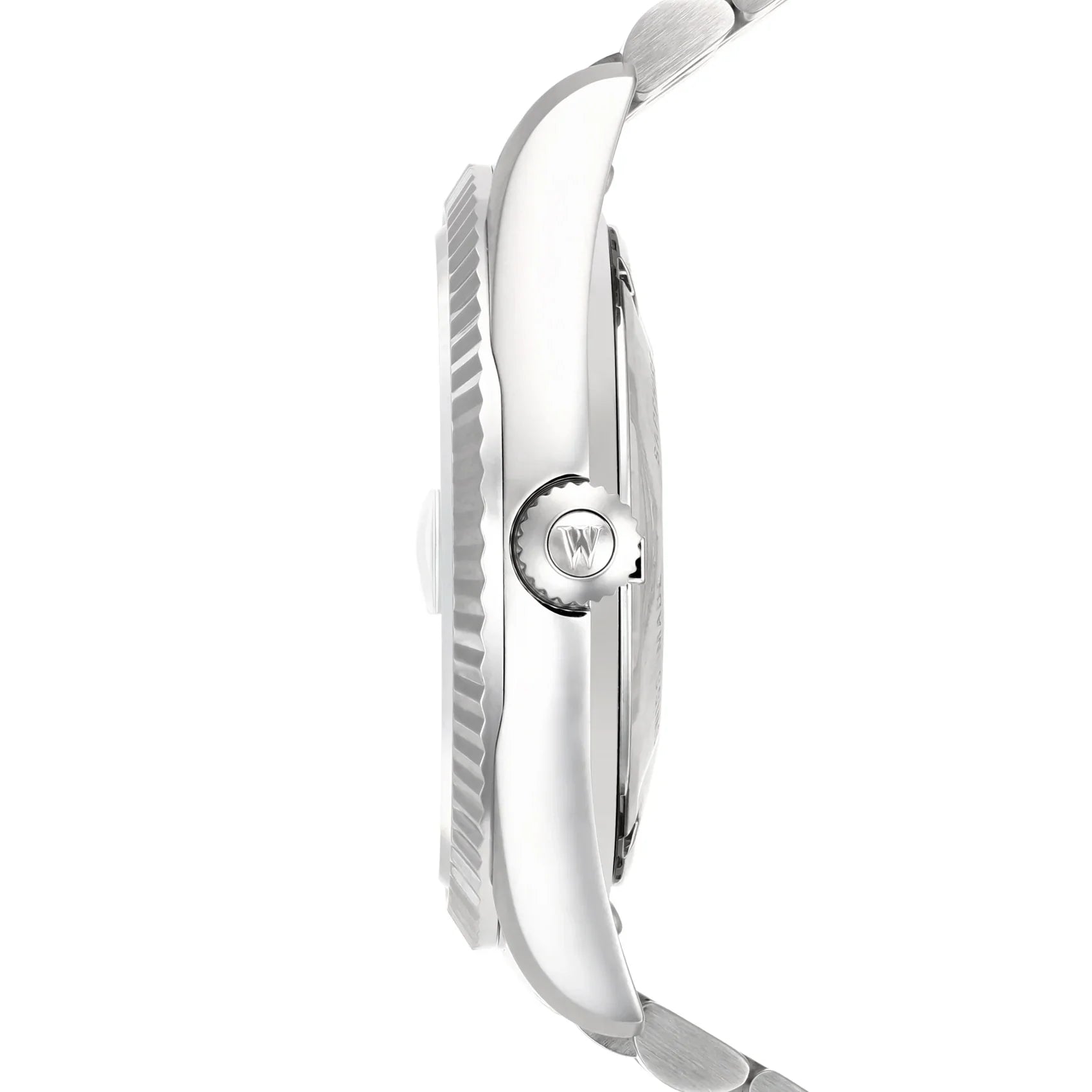 WEST END WOMEN'S SILVER TONE CASE TURQUOISE DIAL AUTOMATIC WATCH