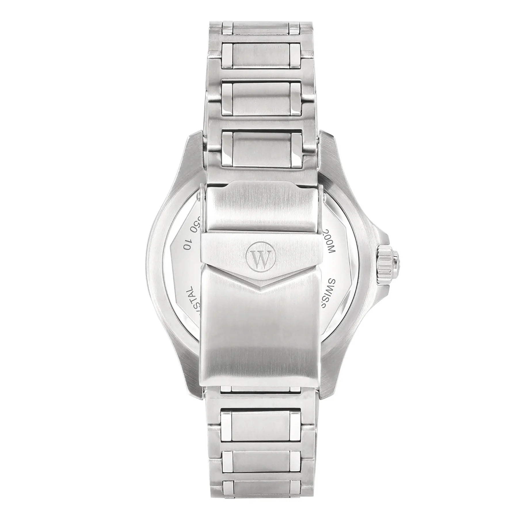 WEST END MEN'S SILVER TONE CASE BLACK DIAL AUTOMATIC WATCH