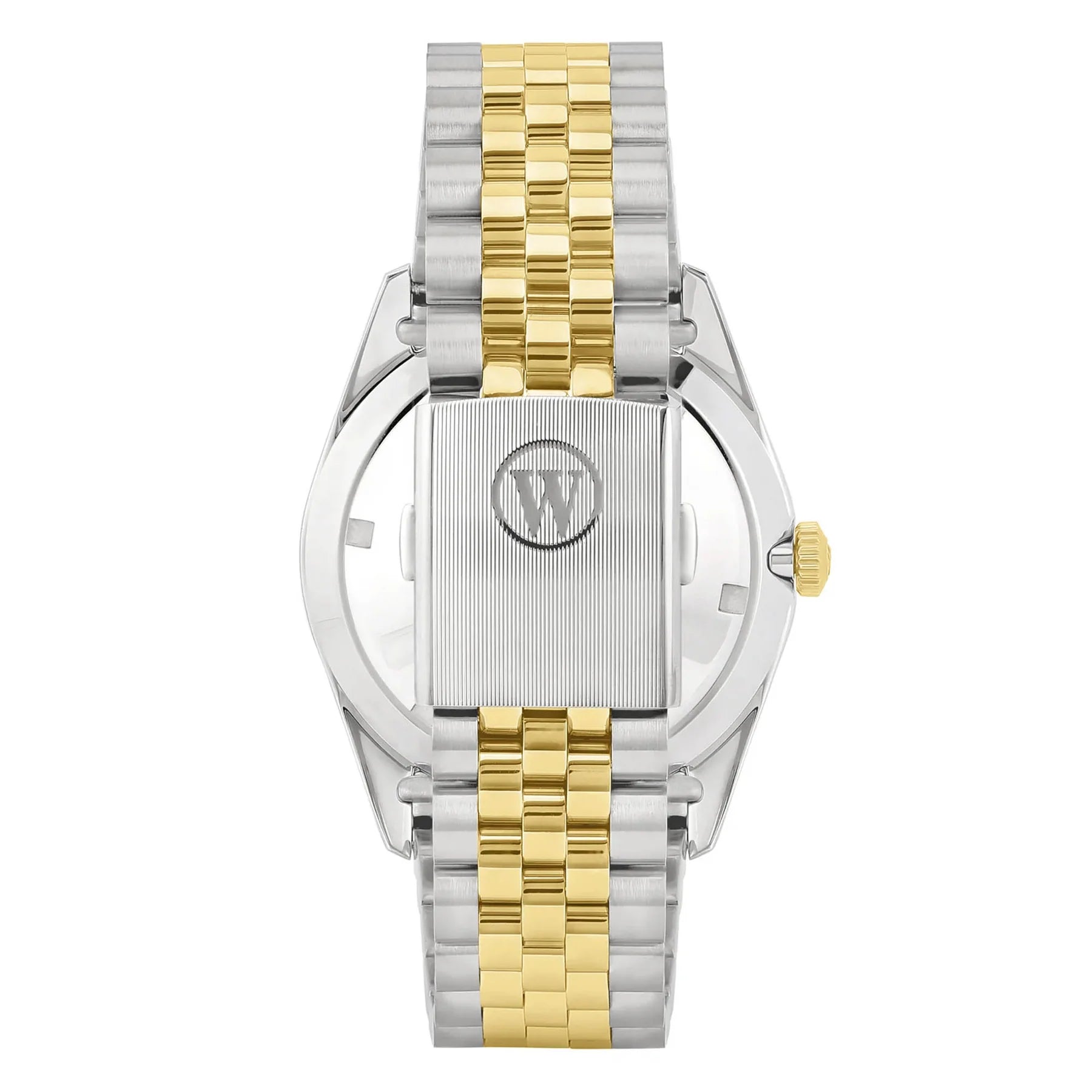 WEST END MEN'S SILVER TONE CASE GREEN DIAL AUTOMATIC WATCH