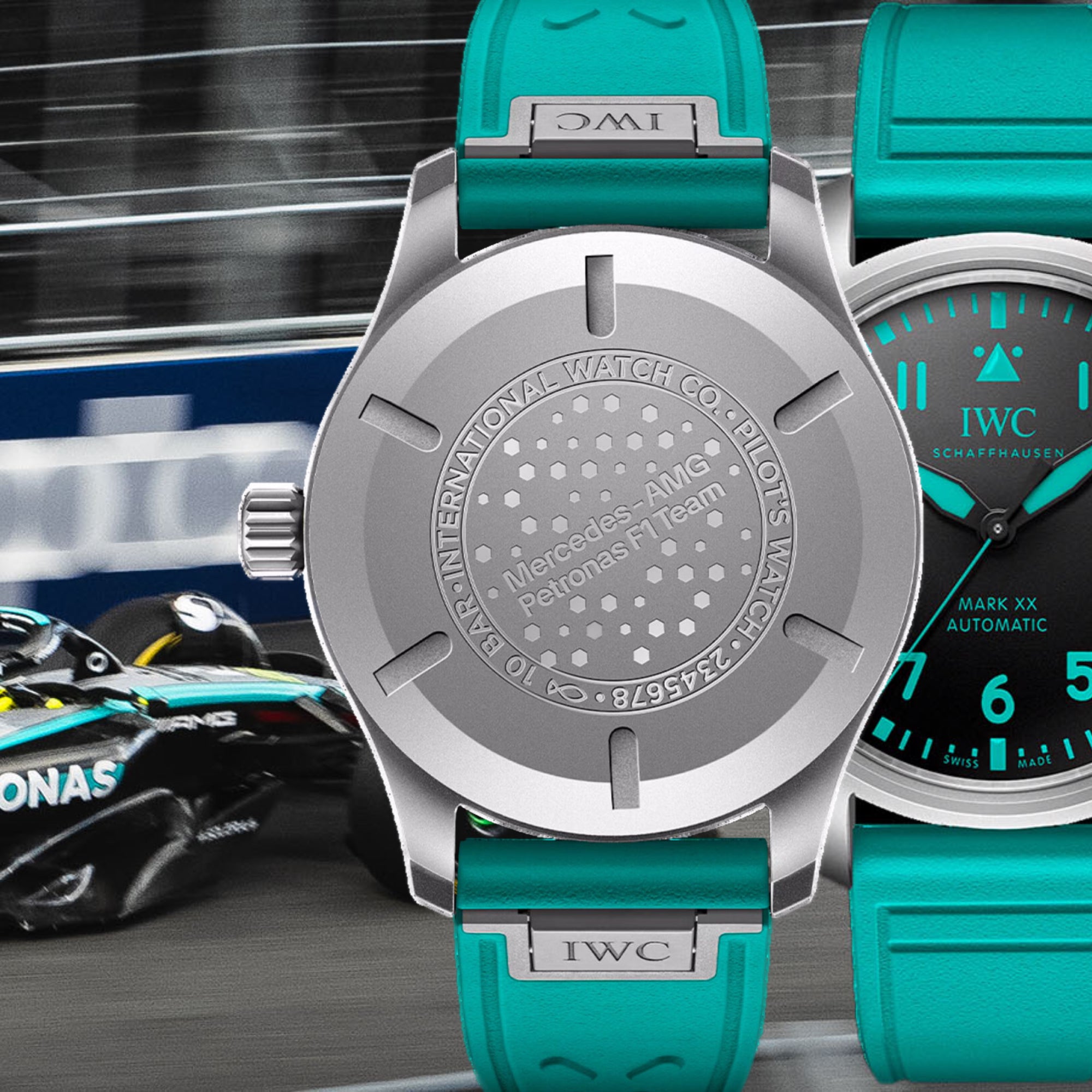 IWC Pilots Watch IW328210 Mark XX Mercedes-AMG PETRONAS Formula One TeamIWC Edition Titanium 40mm Black Dial