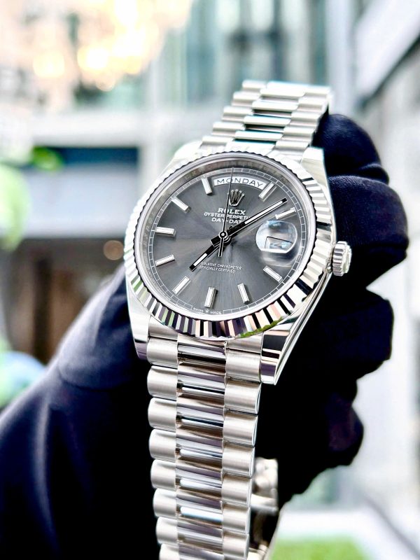 Rolex Day-Date M228239-0060 40 Mm Oyster White Gold
