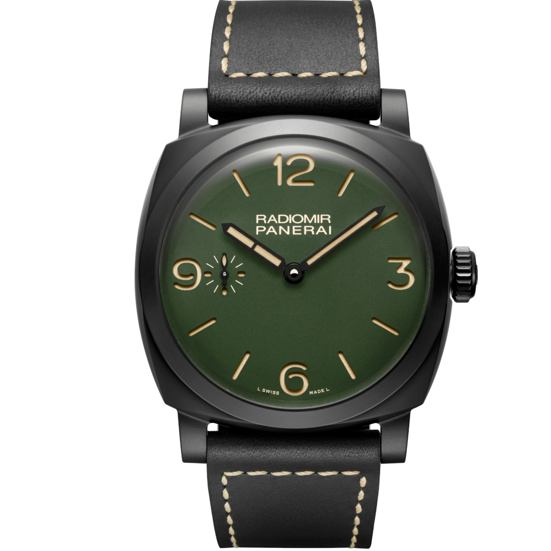 Panerai Radiomir – Olive Green Dial – PAM00997 – Boutique Edition – Very Good Conditions - Azzam Watches