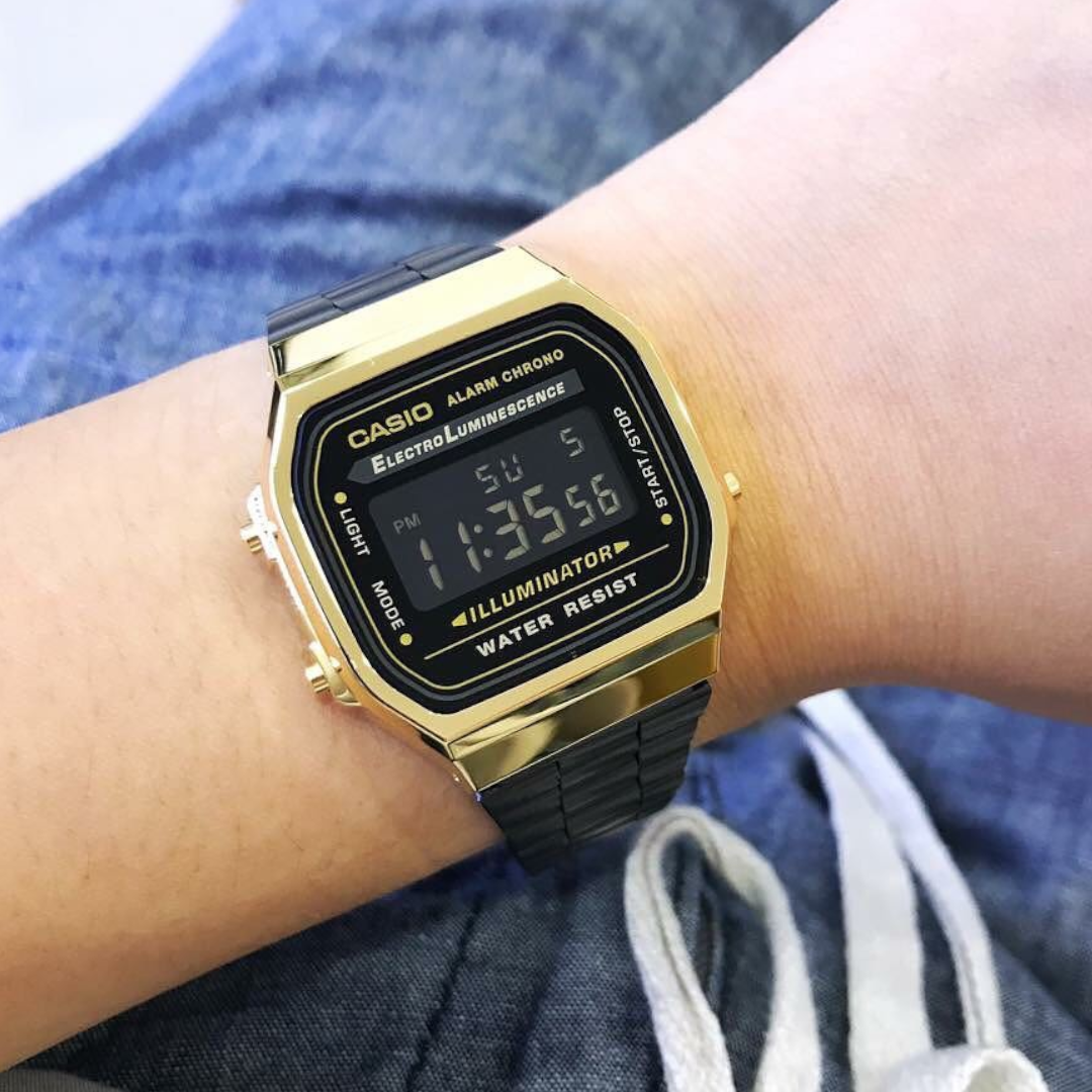 CASIO - A168WEGB-1BDF - Azzam Watches