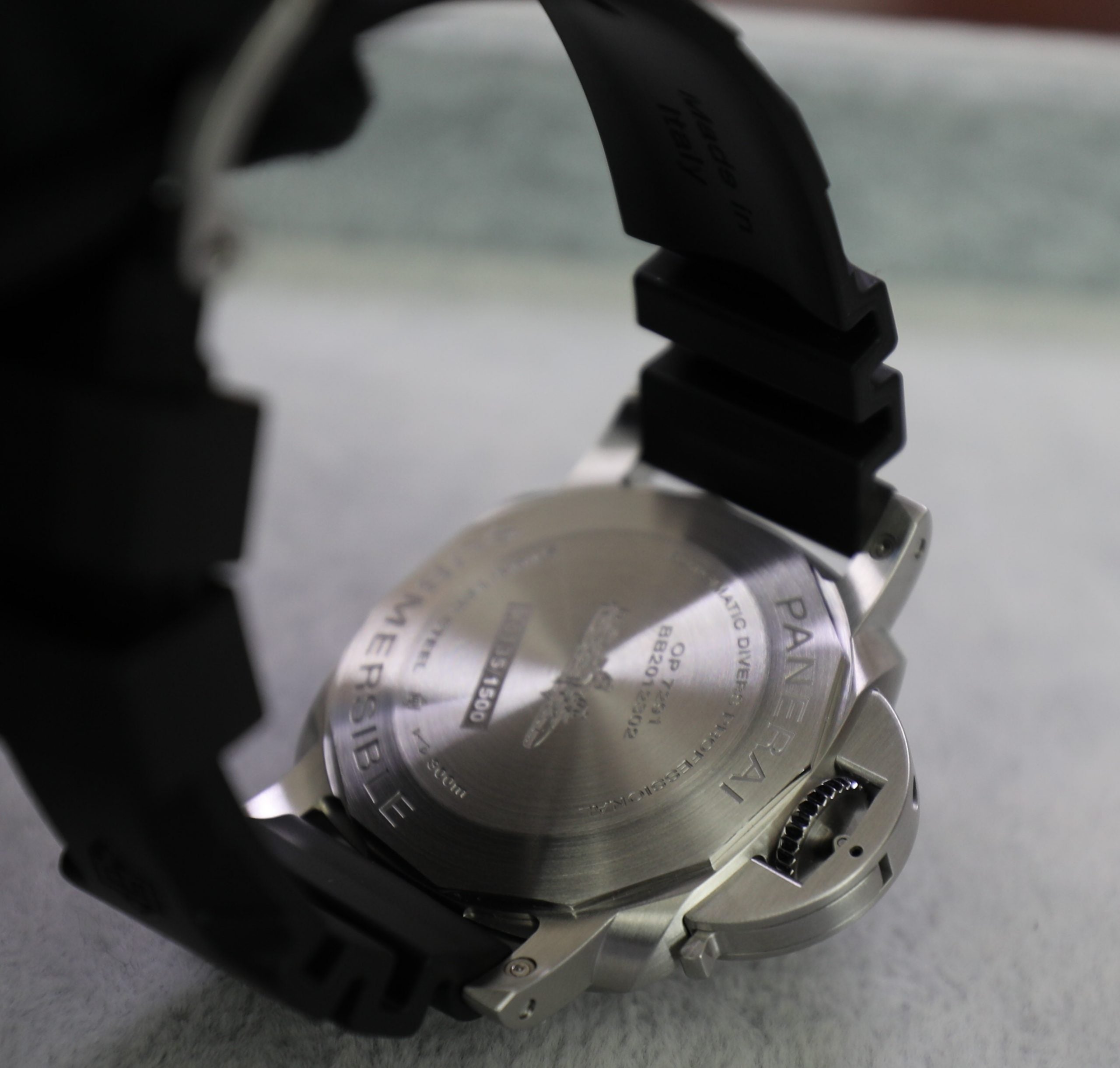 Panerai Submersible Bianco PAM01223 42mm Steel White Dial - Azzam Watches