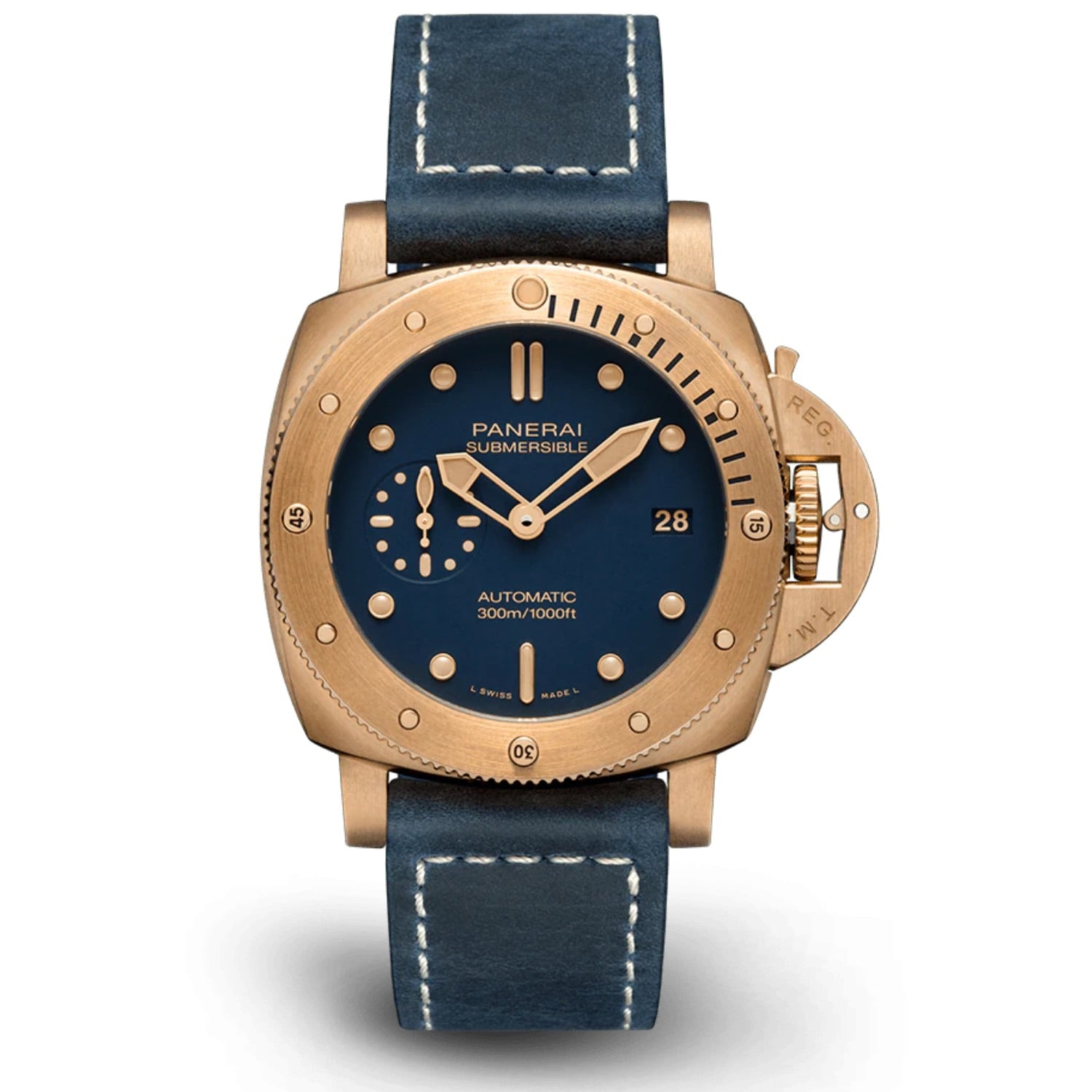 Panerai Submersible Bronzo Blu Abisso PAM01074 - Azzam Watches