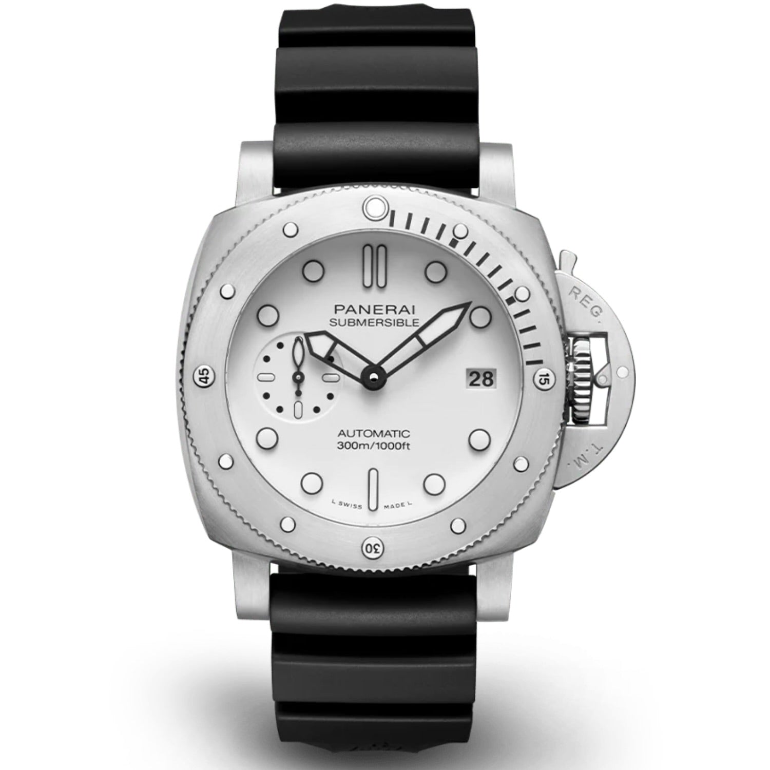 Panerai Submersible Bianco PAM01223 42mm Steel White Dial - Azzam Watches