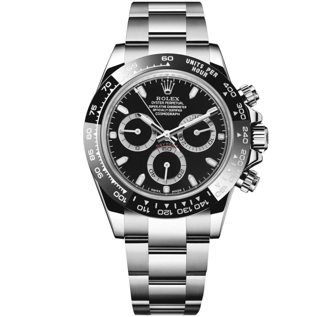 Rolex Daytona – Steel – Black Dial – Very Good Conditions – Box and Card - Azzam Watches