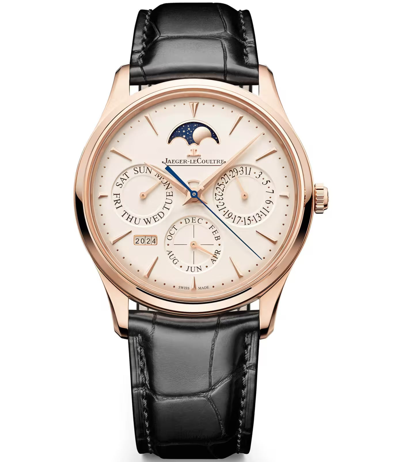 Master Ultra Thin 39 mm Pink Gold Automatic Perpetual Calendar Watch Jaeger-LeCoultre