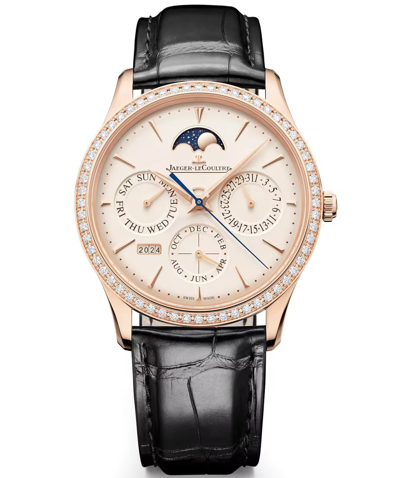 Master Ultra Thin 39 mm Pink Gold Automatic Perpetual Calendar Watch Jaeger-LeCoultre