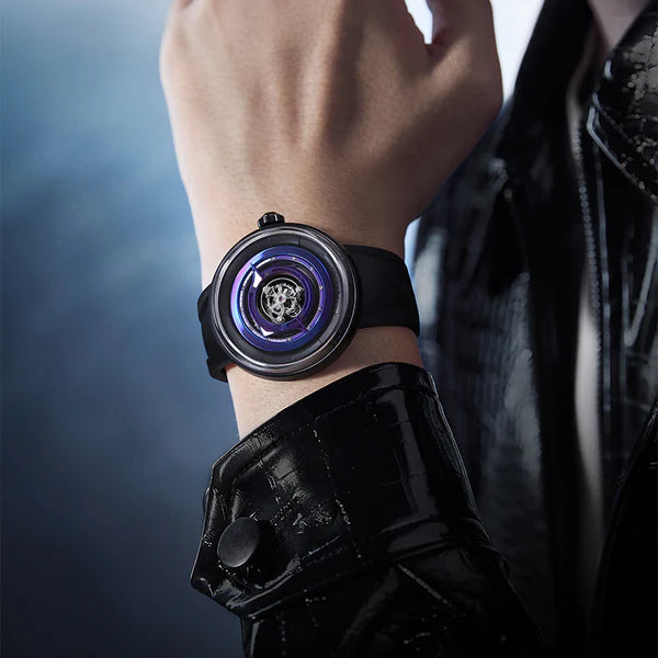 Peacock Black Hole Central Tourbillon Watch– Event Horizon Edition Peacock