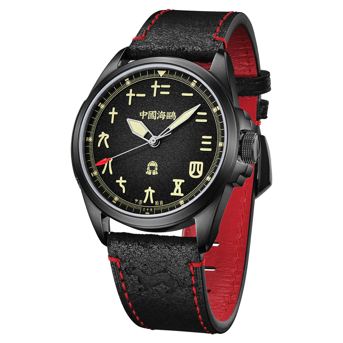 Seagull 43mm Military Relogio Masculino 819.24.1122