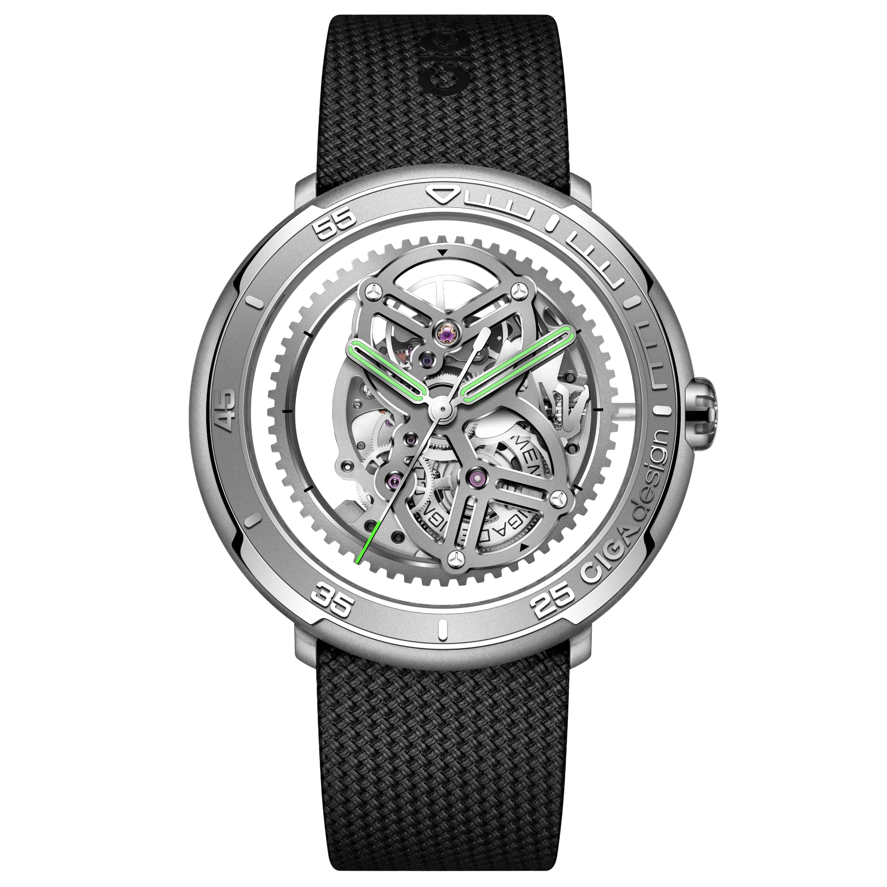 CIGA design RACING-INSPIRED AUTOMATIC SKELETON WATCH VECTOR Stainless Steel CIGA design