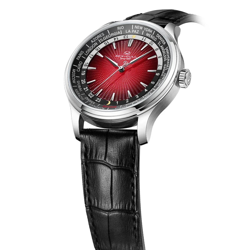 Extraordinary Series World Time Day Night Display GMT Watch 41mm Sea-Gull