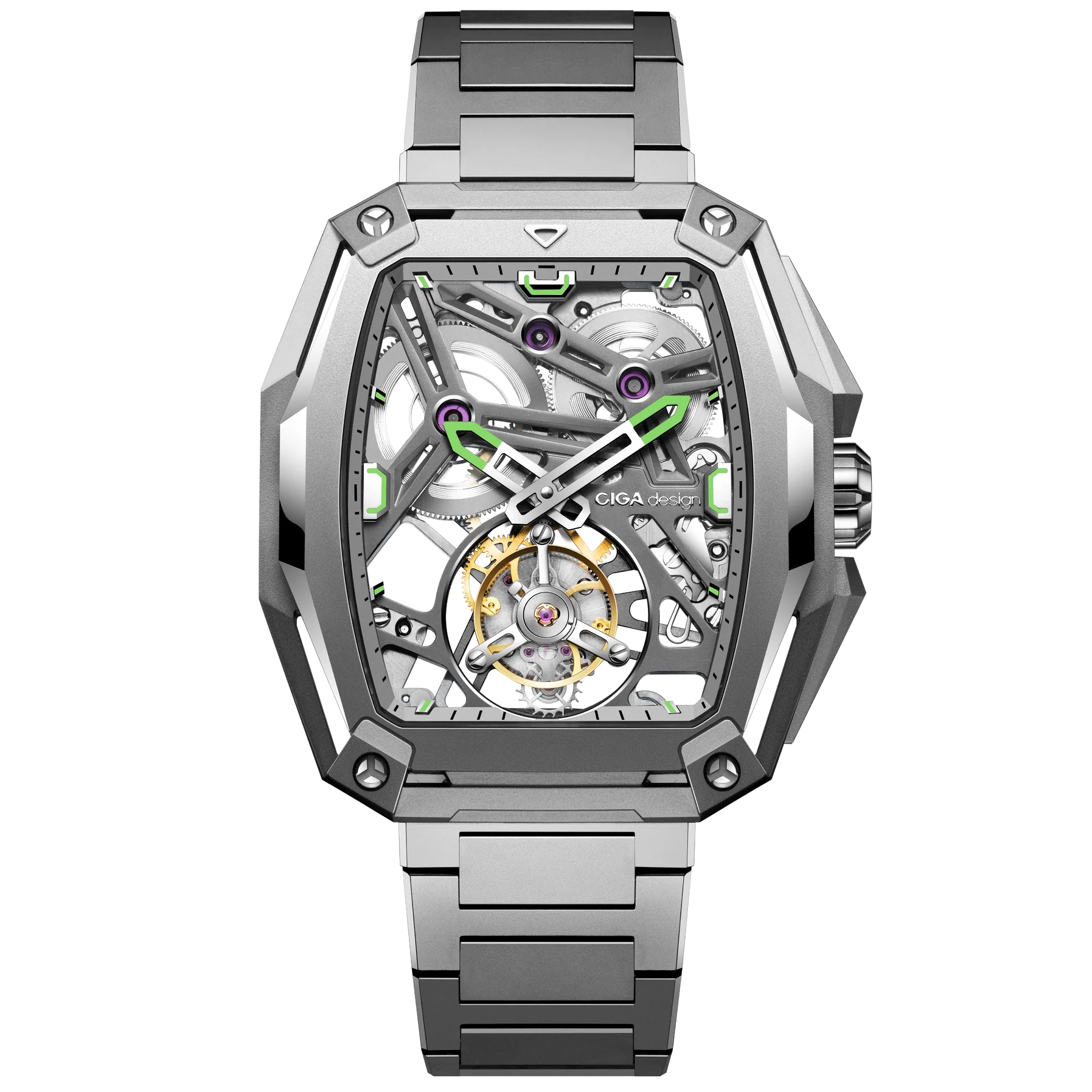 CIGA design ADVANCED SKELETON COMPLICATION WATCH HUNTER · TOURBILLON CIGA design