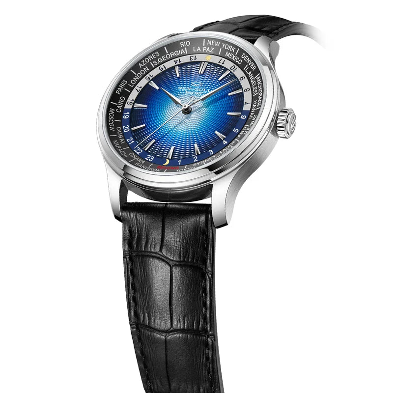 Extraordinary Series World Time Day Night Display GMT Watch 41mm Sea-Gull