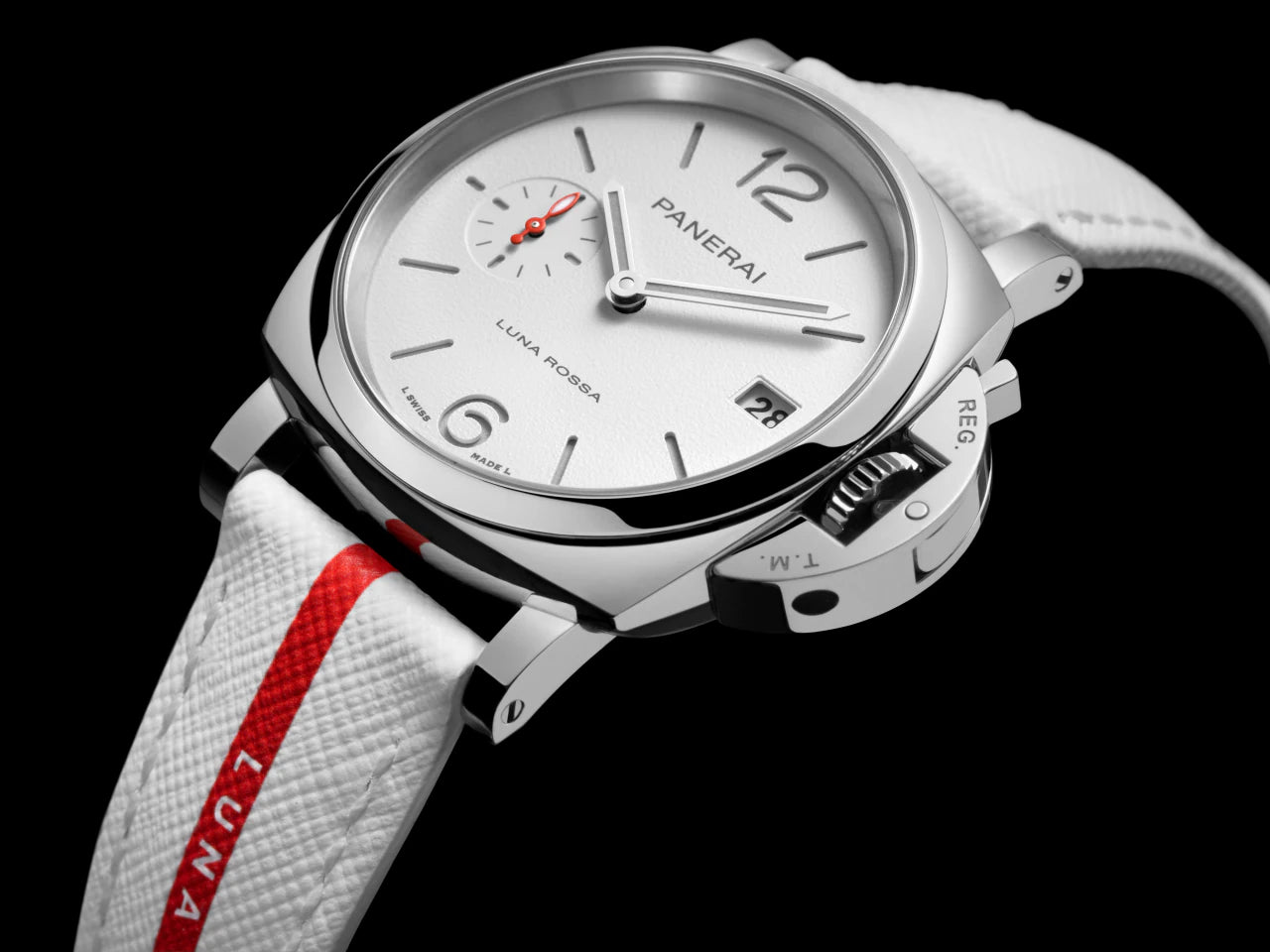 Luminor Due Luna Rossa 38mm, Steel PAM01378