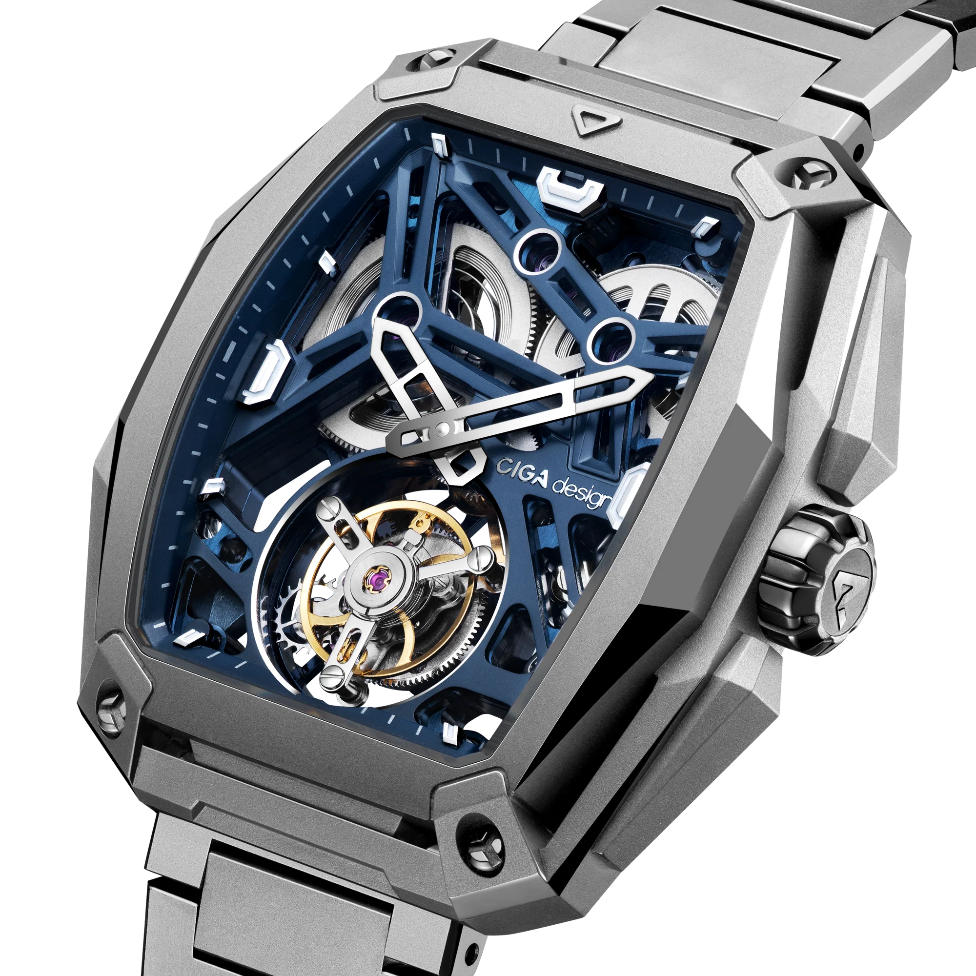 CIGA design ADVANCED SKELETON COMPLICATION WATCH HUNTER · TOURBILLON CIGA design