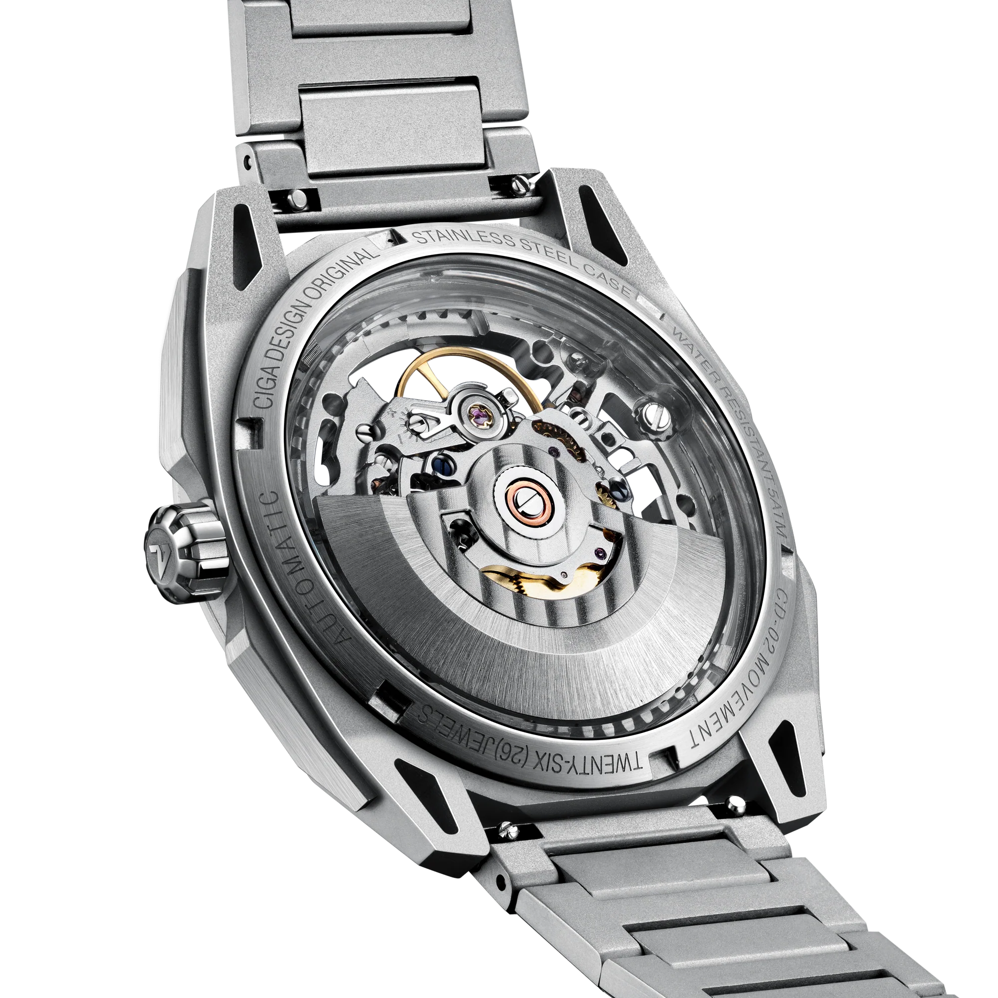 CIGA design ROUND AUTOMATIC SKELETON WATCH · FALCON CIGA design