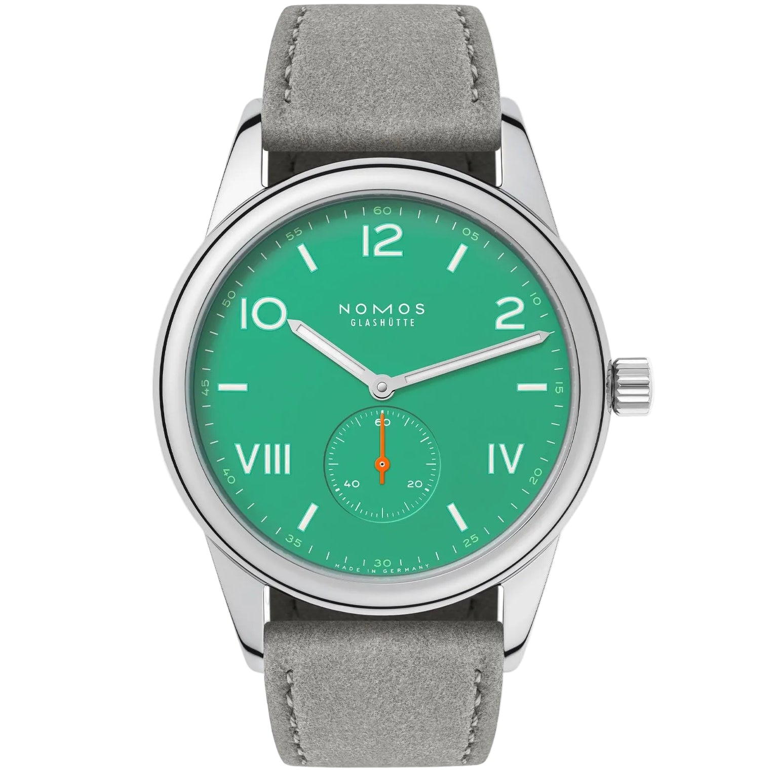 Club Campus 38 electric green NOMOS Glashütte