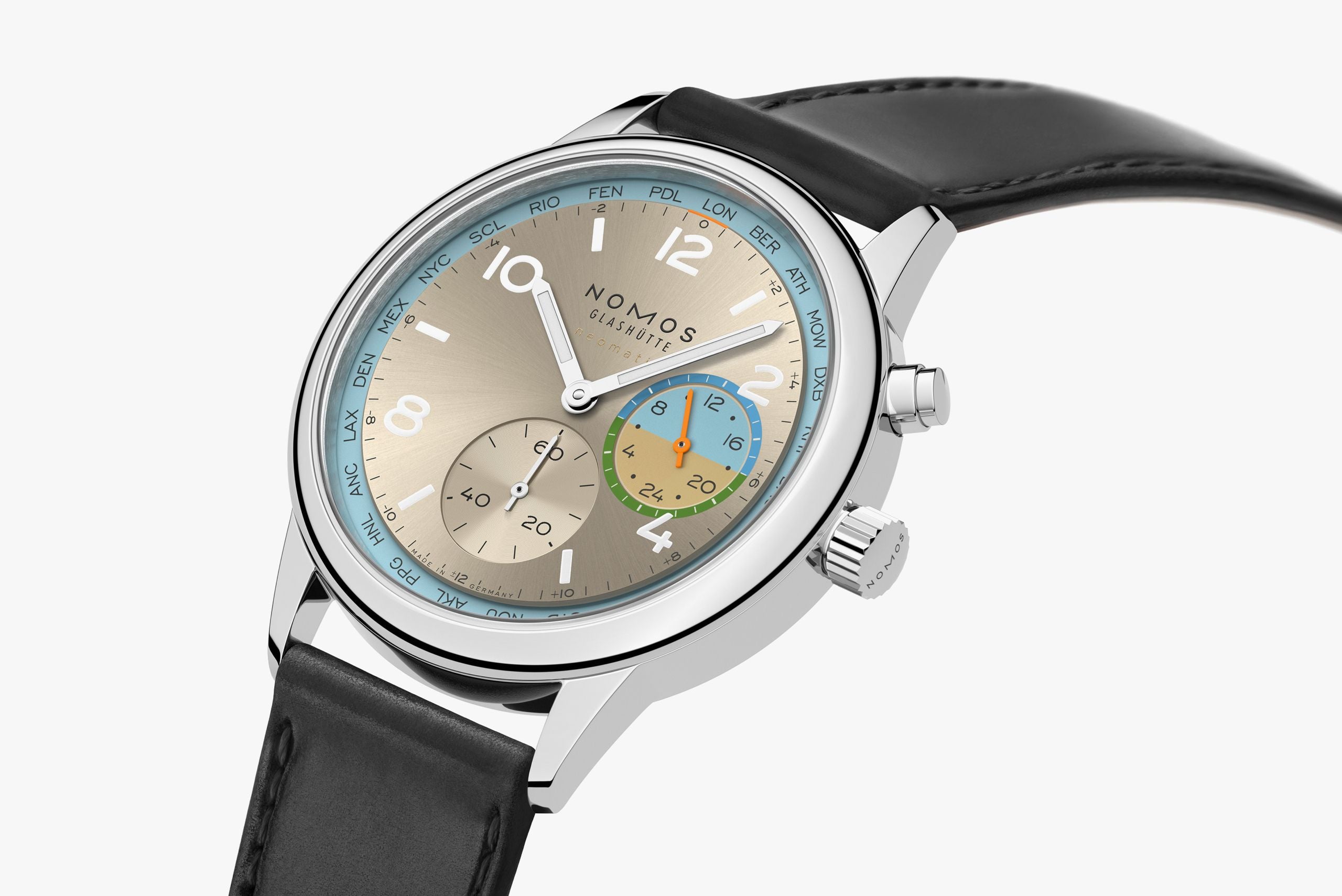 Club Sport neomatik Worldtimer Roam NOMOS Glashütte