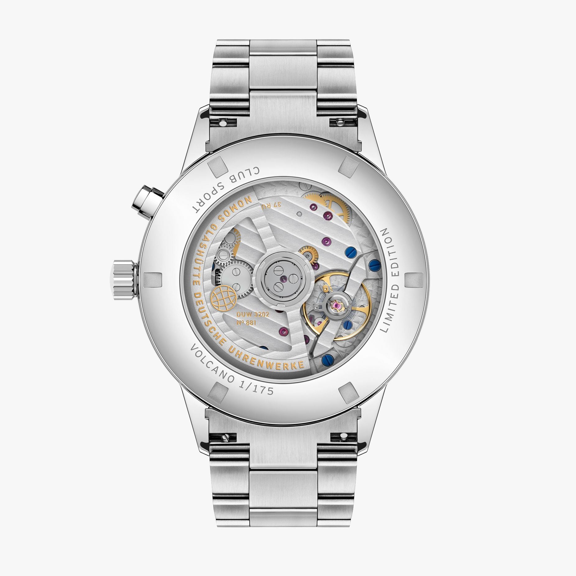 Club Sport neomatik Worldtimer Volcano NOMOS Glashütte