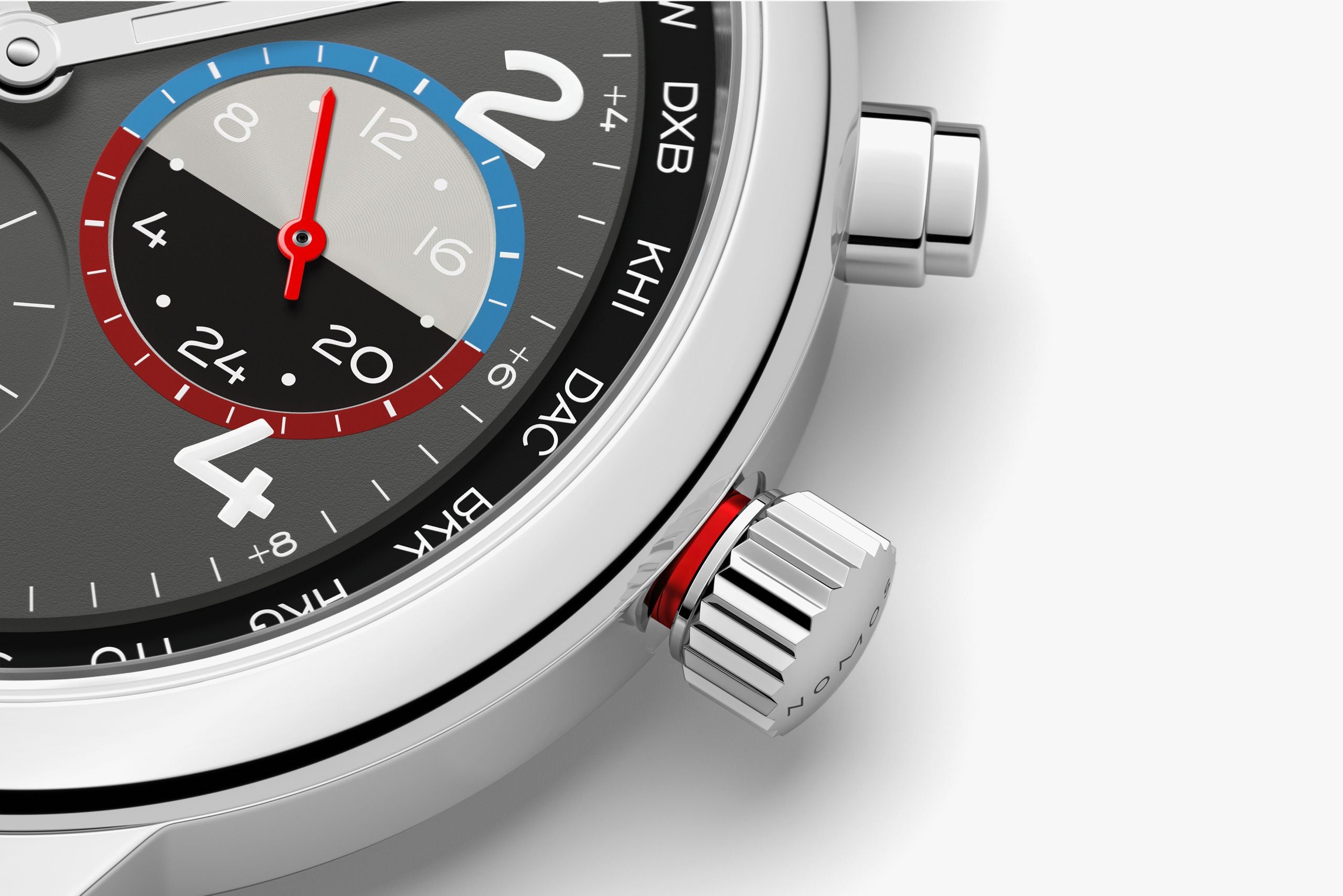 Club Sport neomatik Worldtimer Volcano NOMOS Glashütte