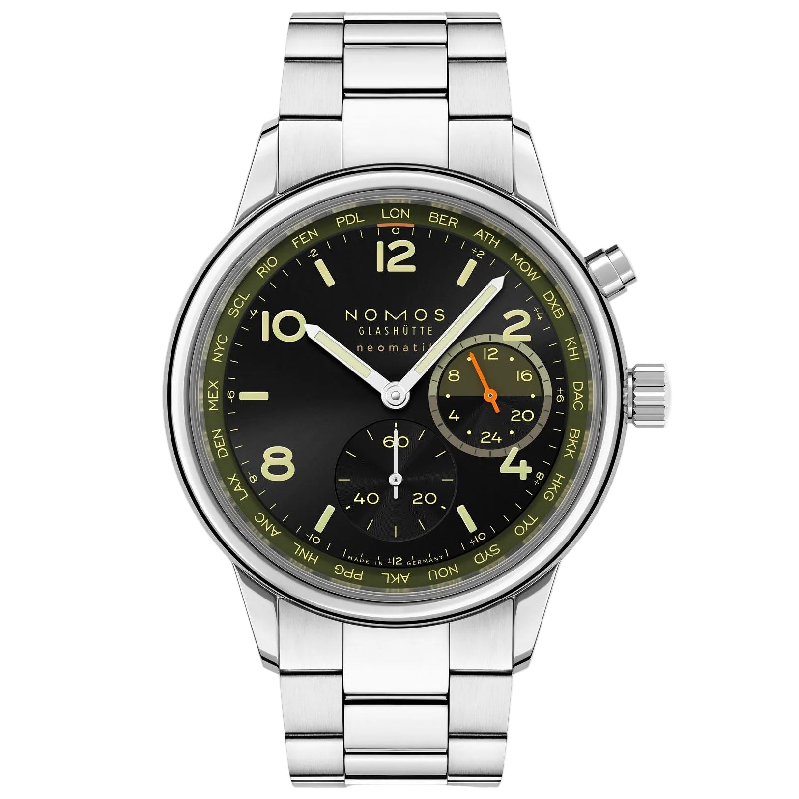 Club Sport neomatik Worldtimer Vector NOMOS Glashütte