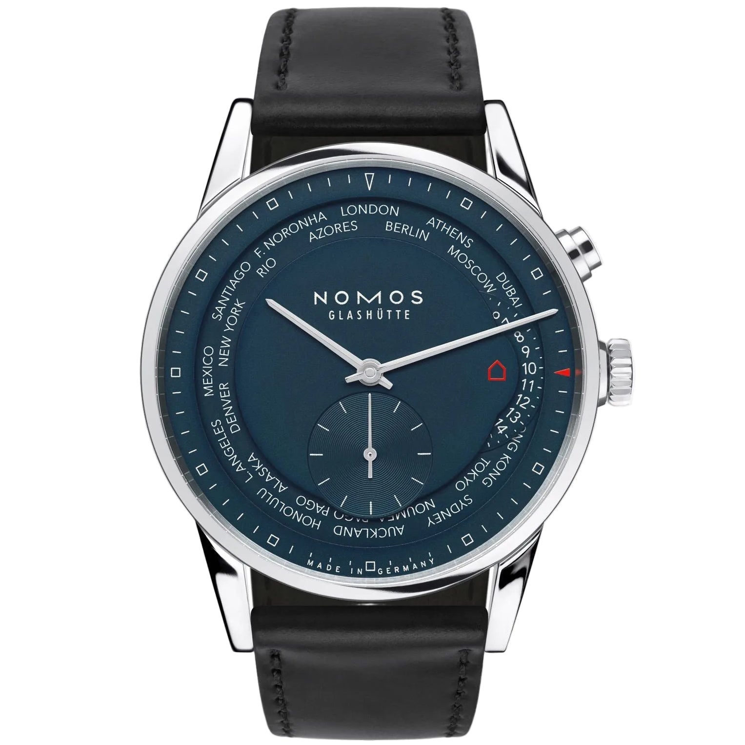Zürich Worldtimer midnight blue NOMOS Glashütte