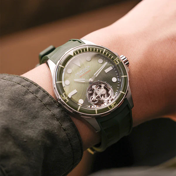 Peacock HAIYI Tourbillon Watch Diver [Limited Edition] Peacock