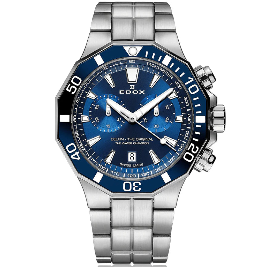 EDOX MEN'S DELFIN THE ORIGINAL CHRONOGRAPH QUARTZ WATCH