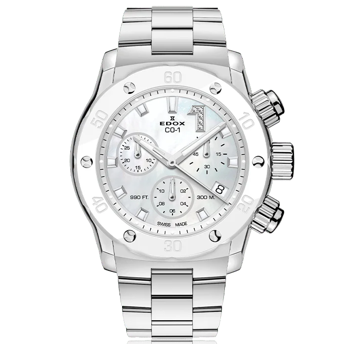EDOX LADIES CO-1 CHRONOLADY QUARTZ WATCH