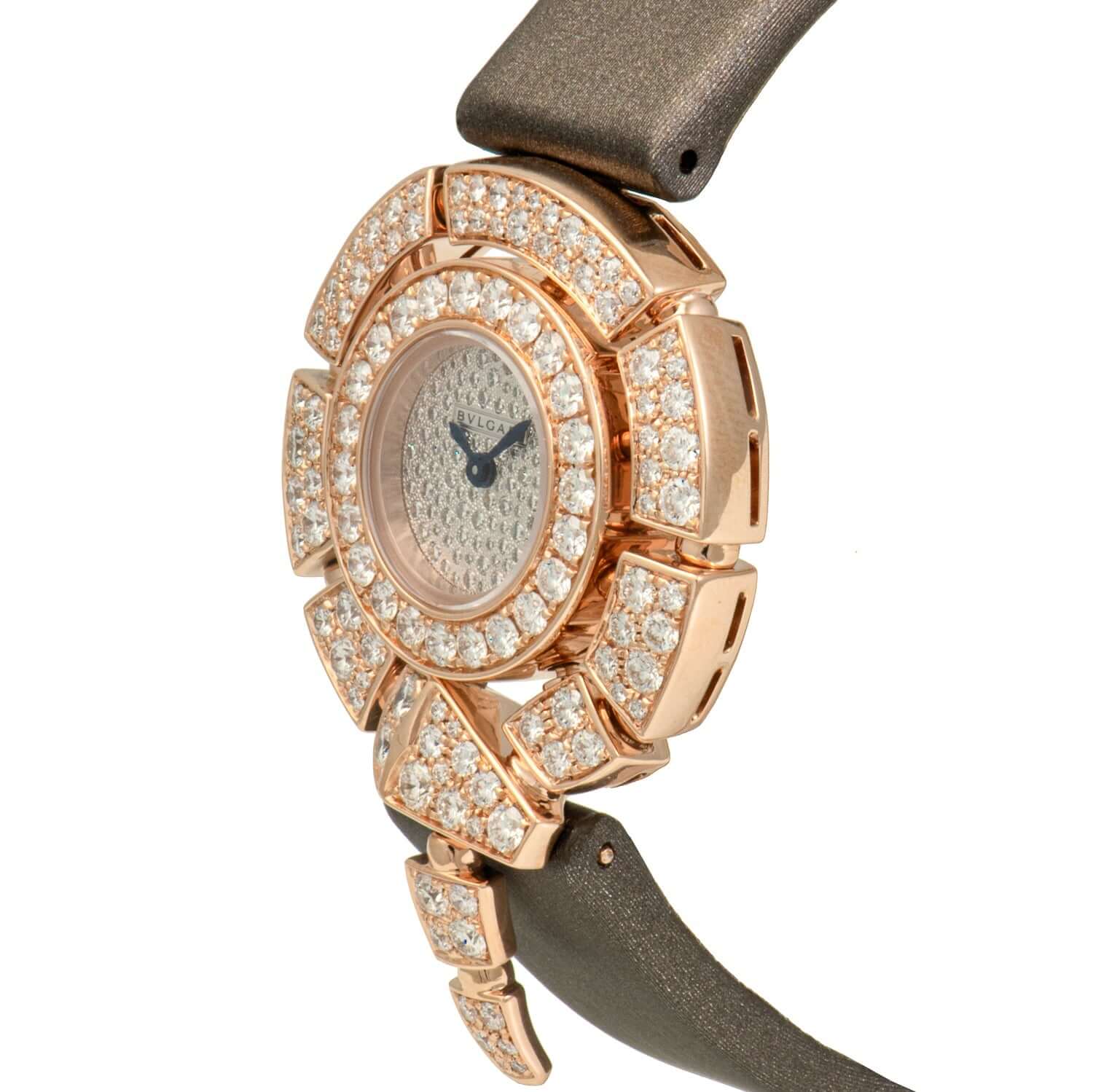 Bvlgari Serpenti Jewellery Snow-Pavé Diamond Dial 30Mm Ladies Watch