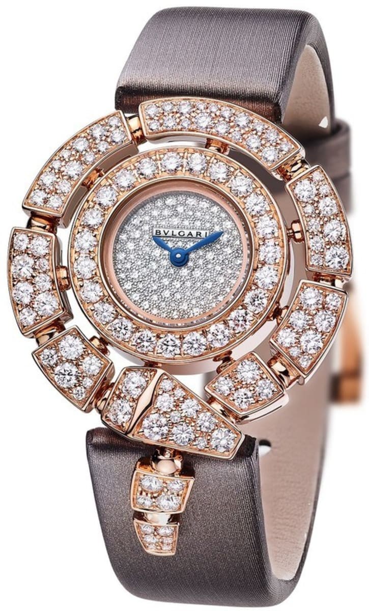 Bvlgari Serpenti Jewellery Snow-Pavé Diamond Dial 30Mm Ladies Watch