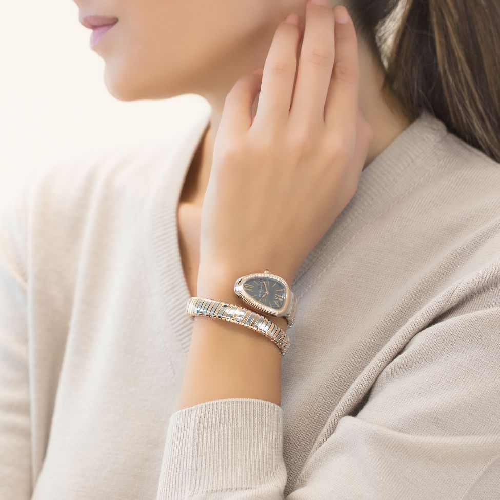 Bvlgari Serpenti Tubogas Grey Dial Ladies’ Watch