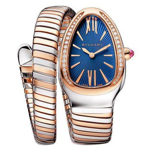 Bvlgari Serpenti Tubogas Blue Dial Ladies’ Watch