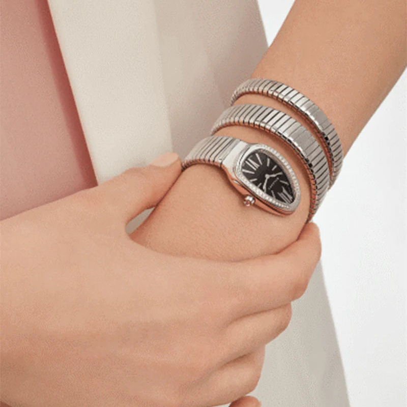 Bvlgari Serpenti Tubogas 35Mm Diamonds 2 Twirls Ladies Watch