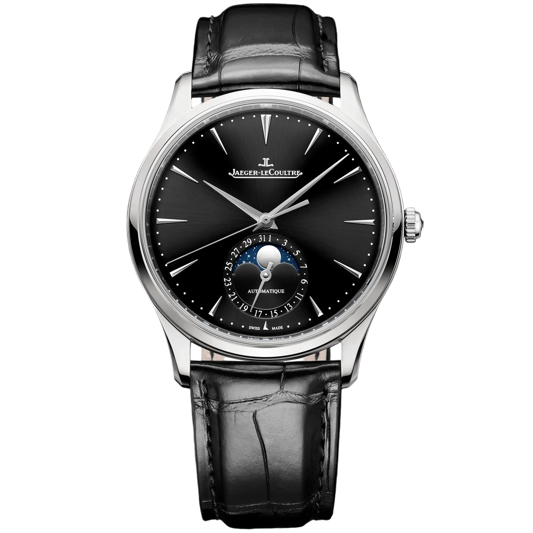 Master Ultra Thin 39 mm Automatic Steel Ultra Thin Moon Phase Watch Jaeger-LeCoultre