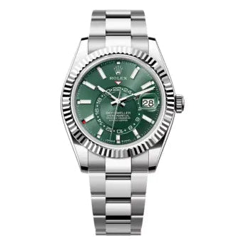 Rolex Sky-Dweller 336934-0001 Oystersteel-White Gold Mint Green Dial 42mm Men’S Watch