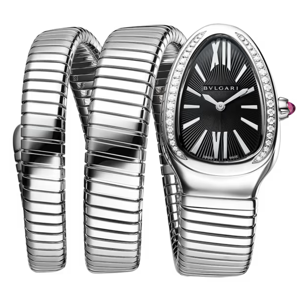 Bvlgari Serpenti Tubogas 35Mm Diamonds 2 Twirls Ladies Watch