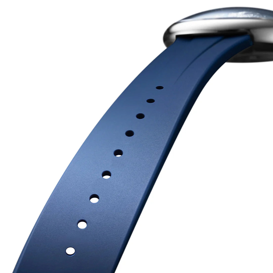 CIGA design Blue Planet exclusive fluororubber strap Blue