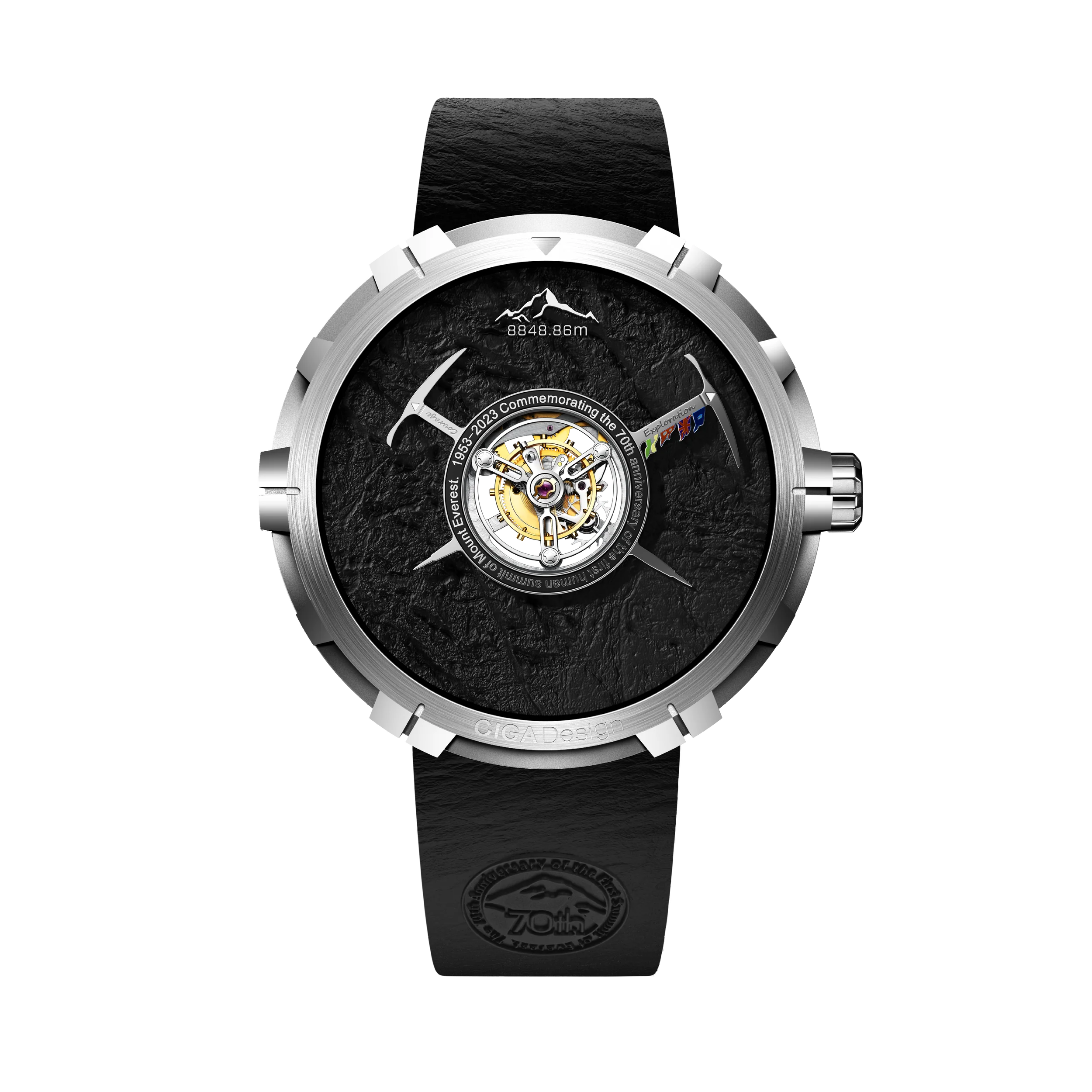 CIGA design CENTRAL TOURBILLON WATCH · EVEREST 70TH ANNIVERSARY EDITION Titanium